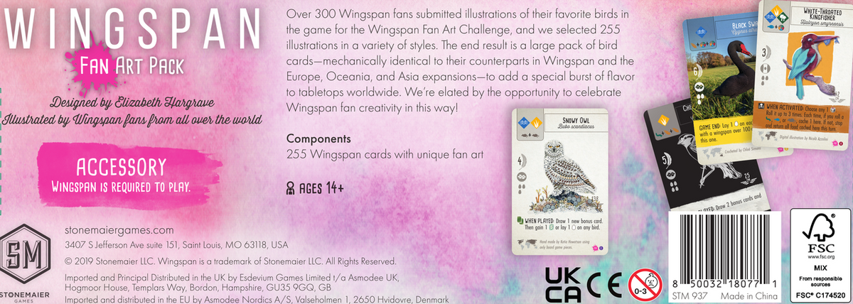 Wingspan: Fan Art Cards