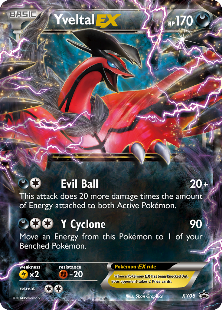 Yveltal EX - XY Promos XY08  (Foil) - Near Mint - Ungraded