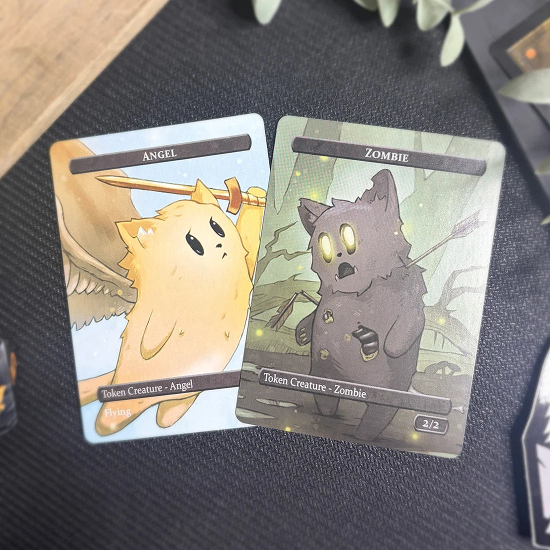 Caverns & Calicos Manacat Tokens & Proxies - Zombie & Angel Token Set