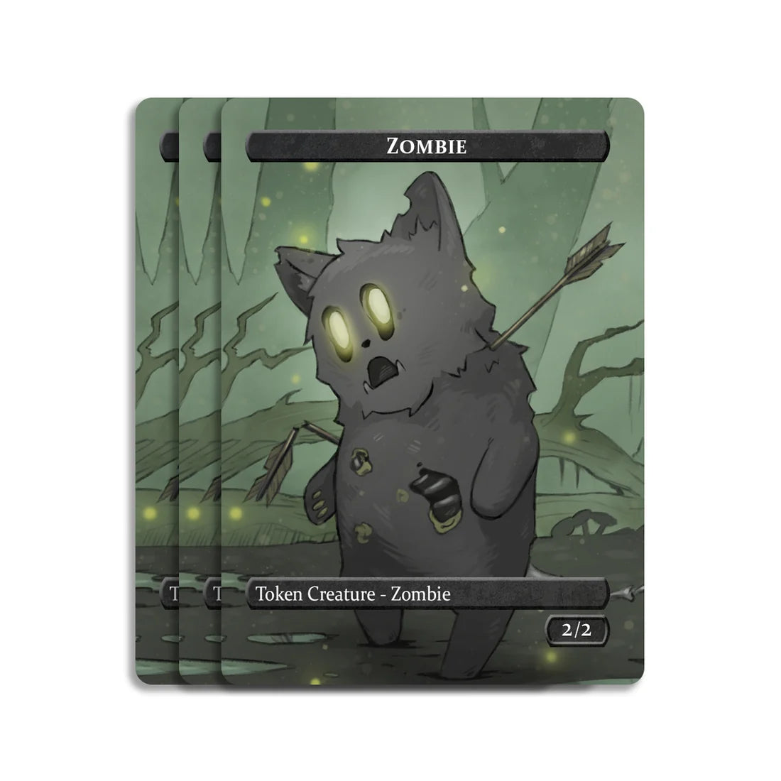 Caverns & Calicos Manacat Tokens & Proxies - Zombie & Angel Token Set