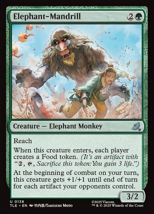 Elephant-Mandrill - TLE 138