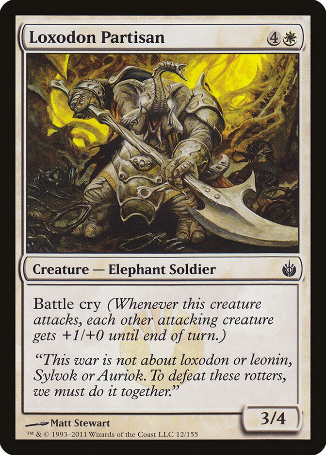 Loxodon Partisan - Mirrodin Besieged 12