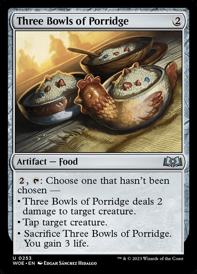 Three Bowls of Porridge - Wilds of Eldraine 253 (Foil)