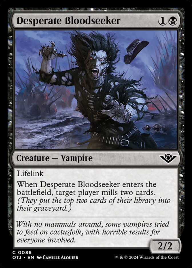 Desperate Bloodseeker - Outlaws of Thunder Junction 86 (Foil)