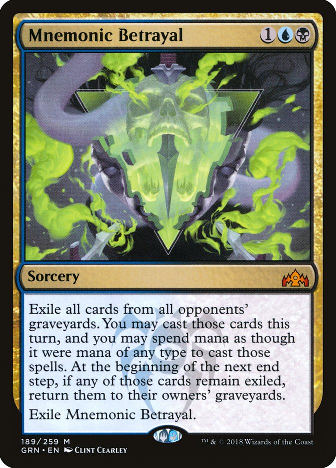 Mnemonic Betrayal - GRN 189  (Foil)