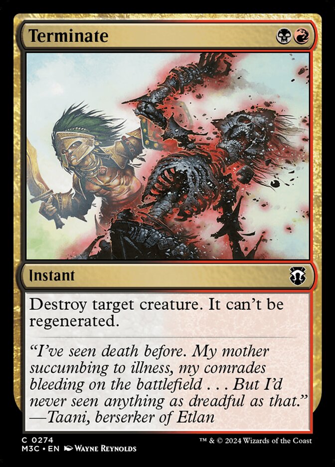 Terminate - M3C 274