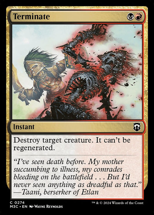 Terminate - M3C 274