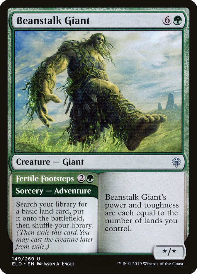 Beanstalk Giant // Fertile Footsteps - Throne of Eldraine 149 (Foil)
