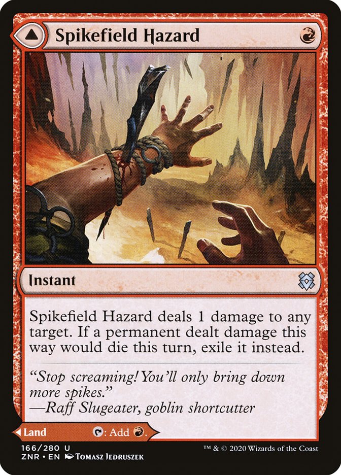 Spikefield Hazard // Spikefield Cave - ZNR 166