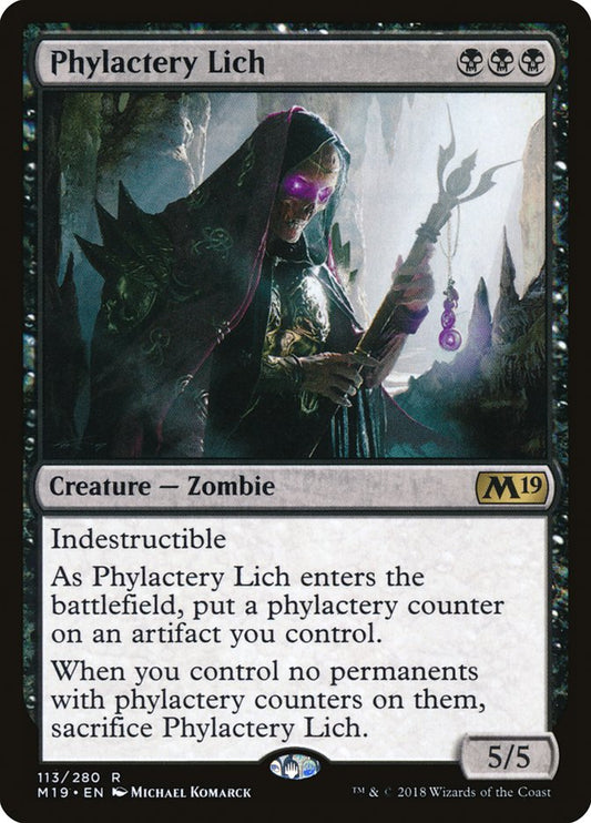 Phylactery Lich - M19 113  (Foil)