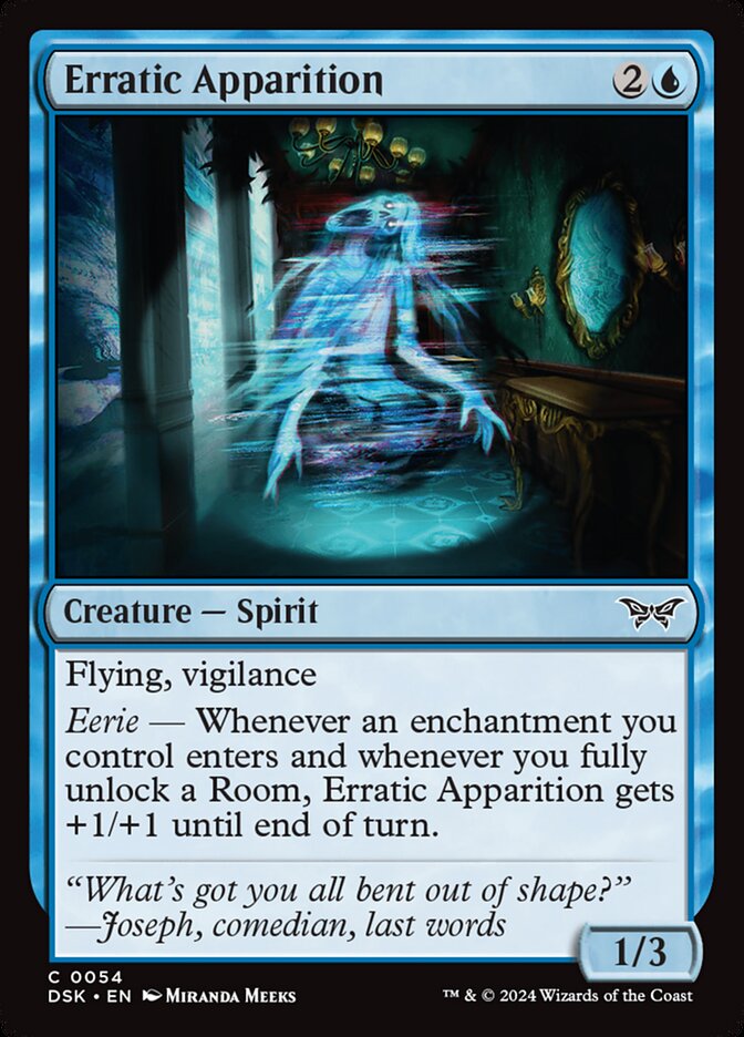 Erratic Apparition - Duskmourn: House of Horror 54 (Foil)