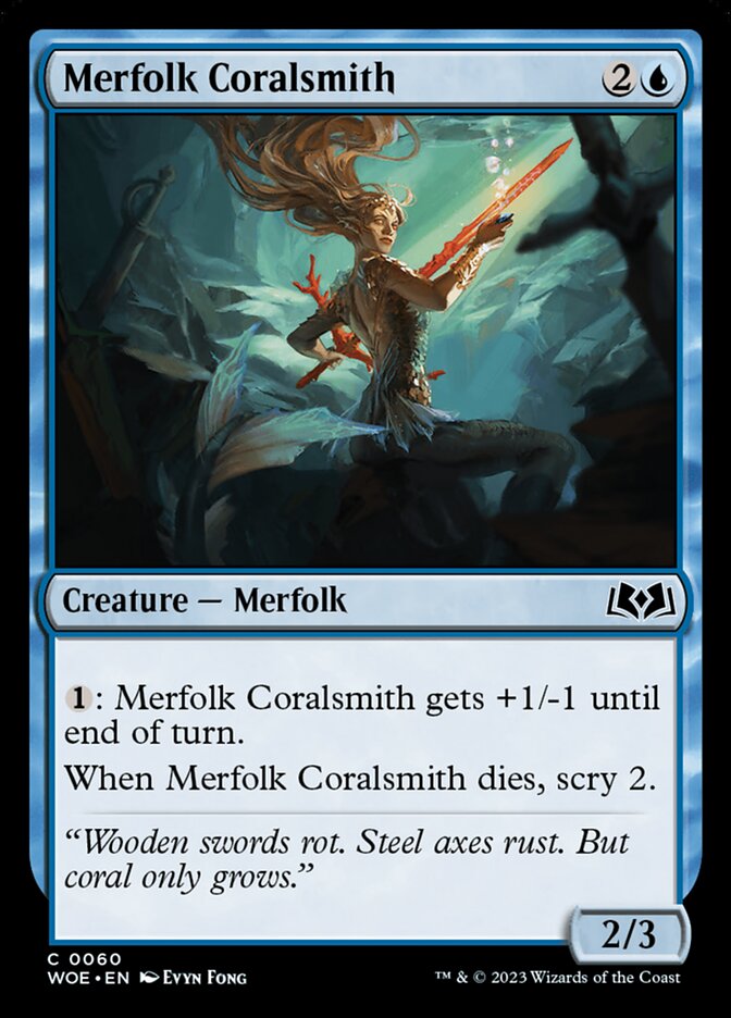 Merfolk Coralsmith - Wilds of Eldraine 60 (Foil)
