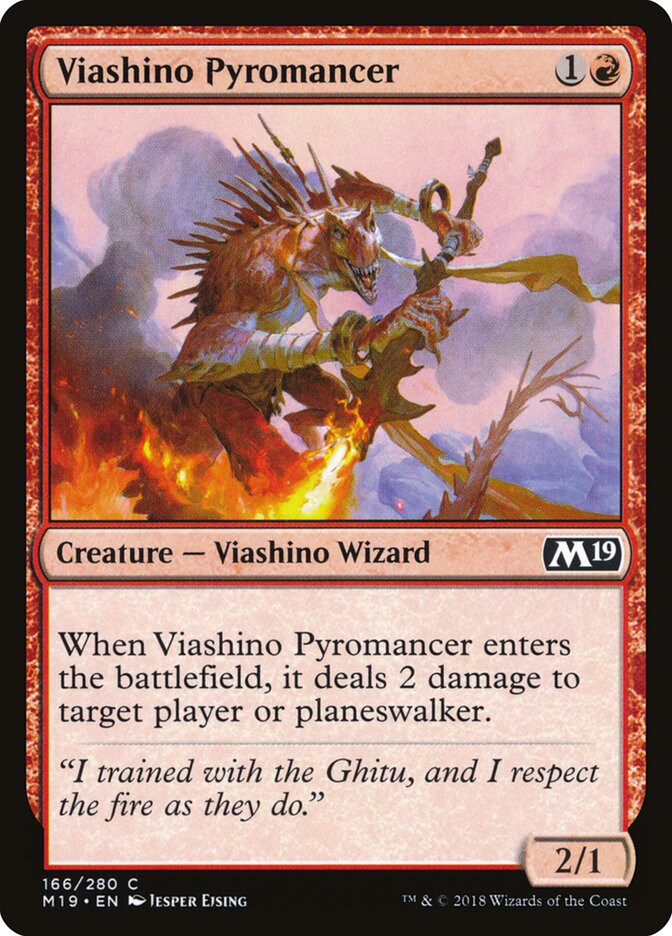 Viashino Pyromancer - Core Set 2019 166