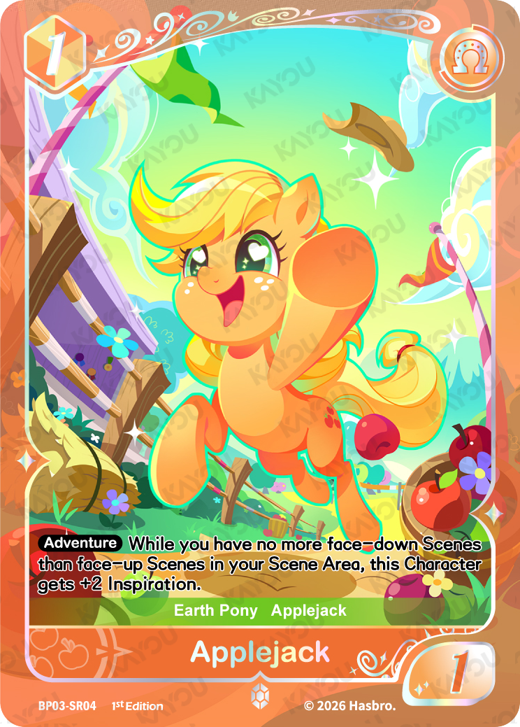 Applejack BP03-SR04 Nightmare Night trading card