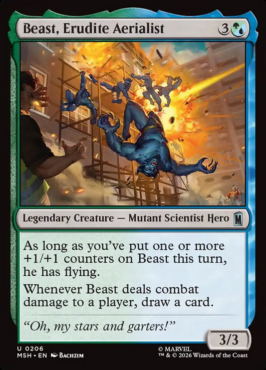 Beast, Erudite Aerialist - Marvel Super Heroes 206