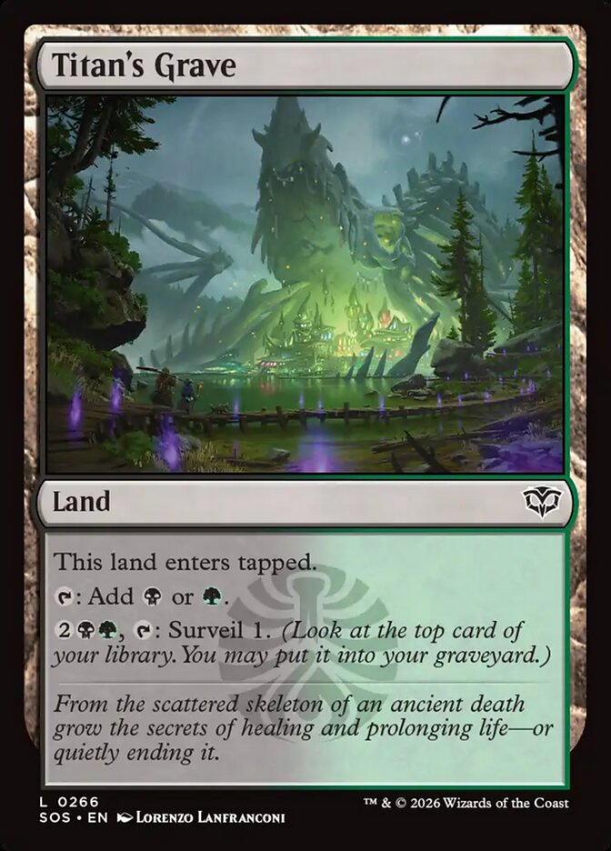 Titan's Grave - Secrets of Strixhaven 266 (Foil)