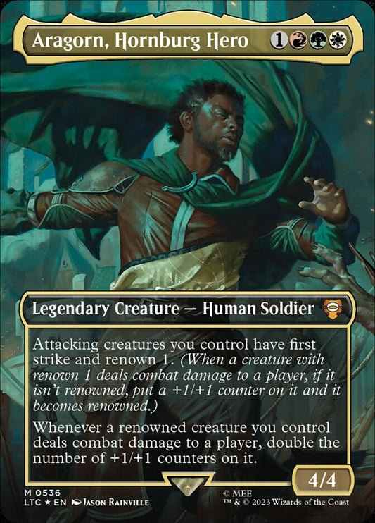 Aragorn, Hornburg Hero - Tales of Middle-earth Commander 536 (Foil)