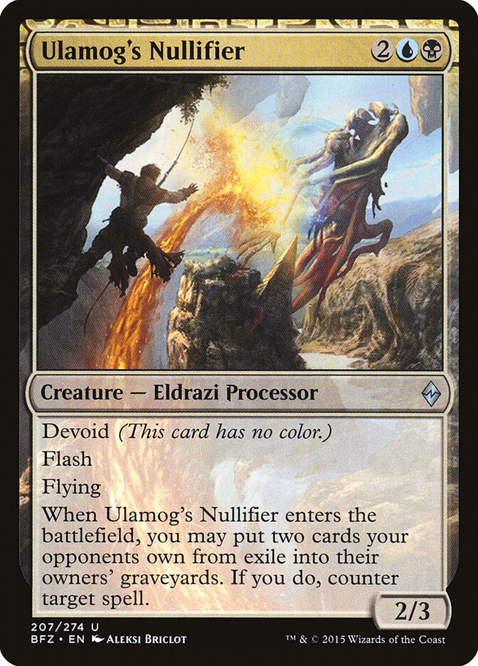 Ulamog's Nullifier - Battle for Zendikar 207