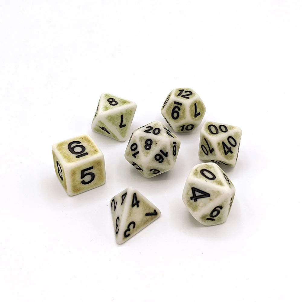 7pc RPG Set - Pear Ancient - Die Hard Dice
