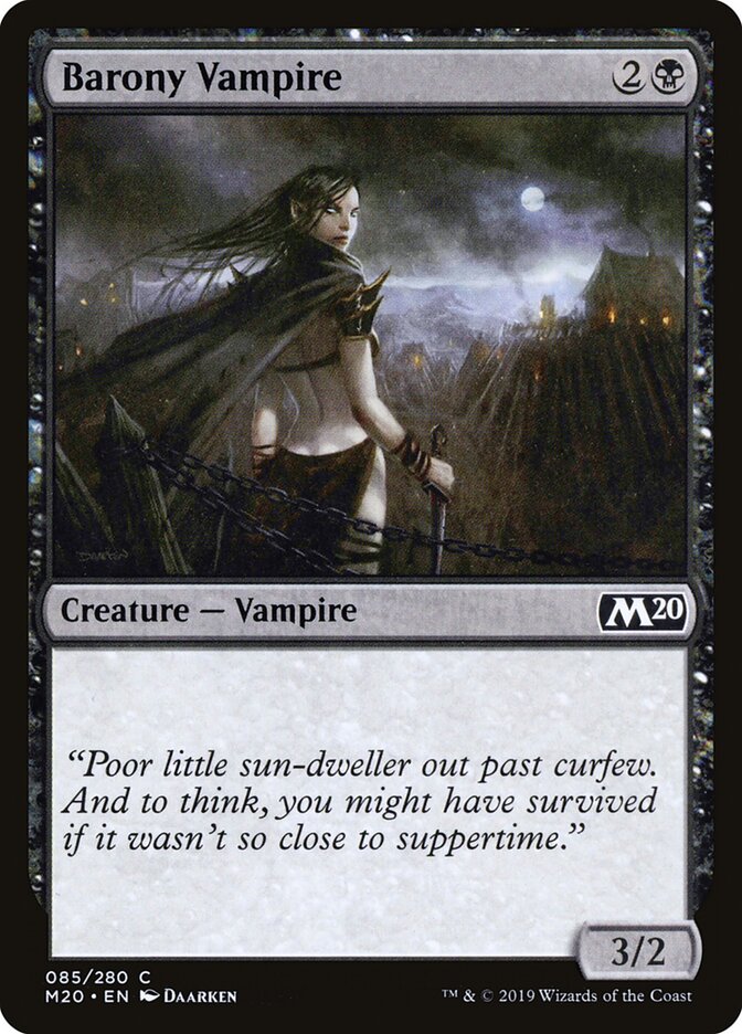 Barony Vampire - Core Set 2020 85 (Foil)