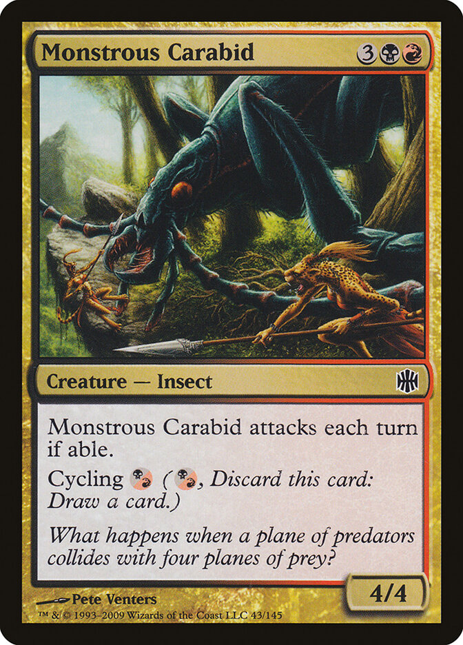 Monstrous Carabid - Alara Reborn 43