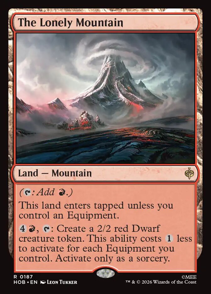 The Lonely Mountain - The Hobbit 187 (Foil)