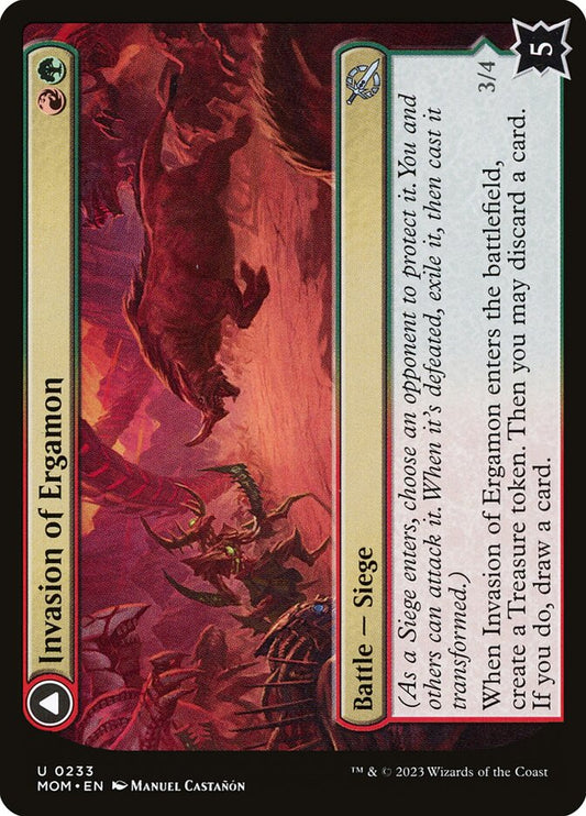 Invasion of Ergamon // Truga Cliffcharger - MOM 233  (Foil)