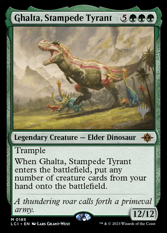 Ghalta, Stampede Tyrant - The Lost Caverns of Ixalan Promos 185p
