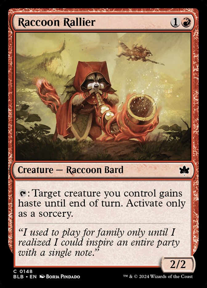 Raccoon Rallier - Bloomburrow 148 (Foil)