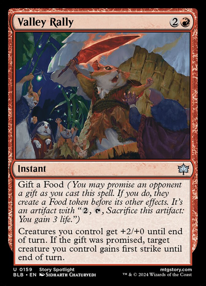 Valley Rally - Bloomburrow 159 (Foil)