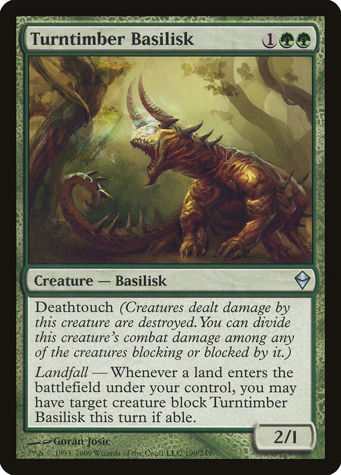 Turntimber Basilisk - Zendikar 190