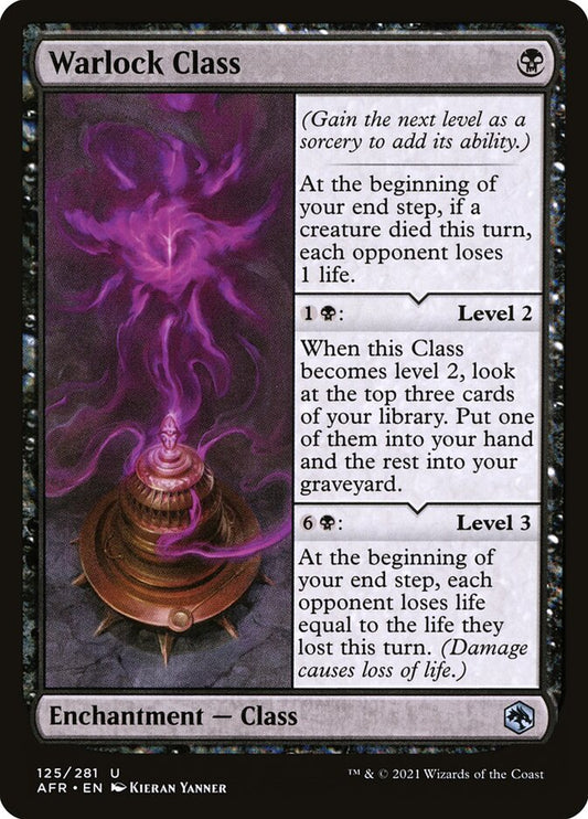 Warlock Class - AFR 125