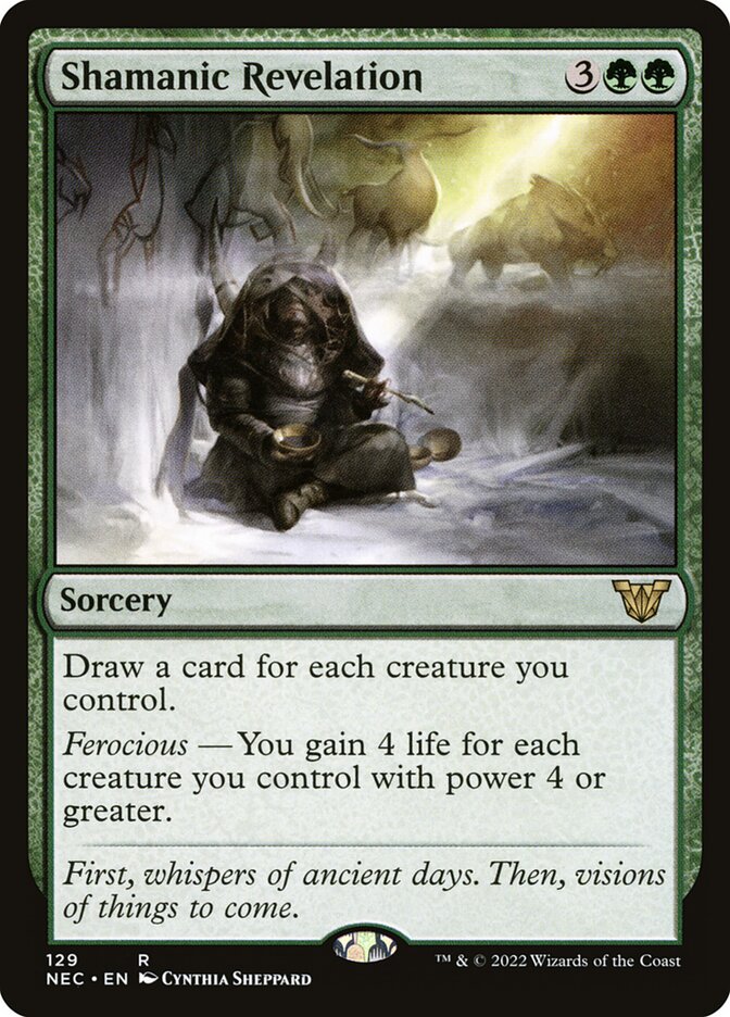 Shamanic Revelation - Neon Dynasty Commander 129