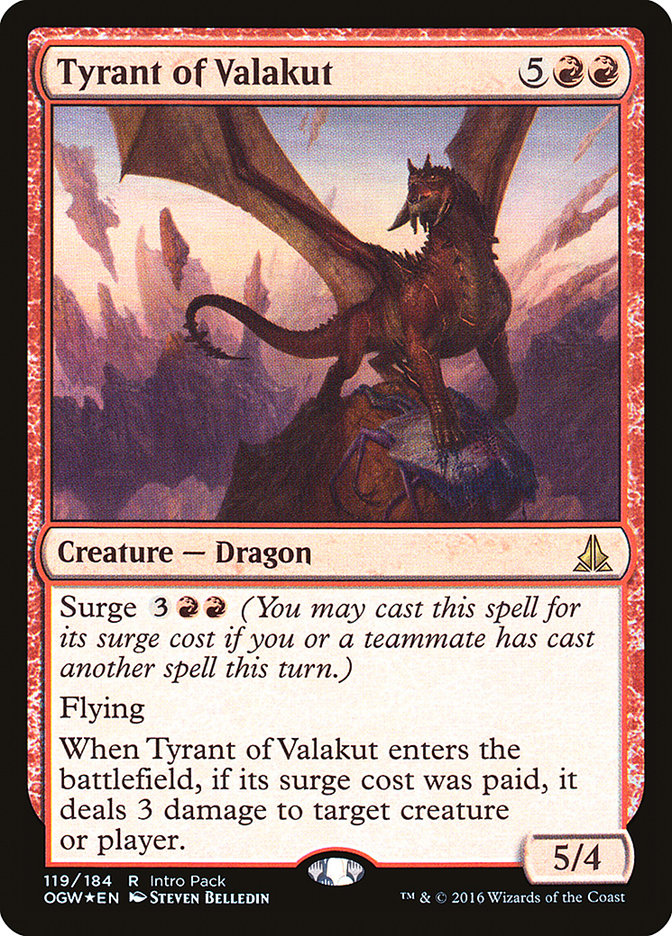 Tyrant of Valakut - Oath of the Gatewatch Promos 119 (Foil)