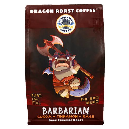 Dragon Roast Coffee - Barbarian Roast (10oz Whole Bean)