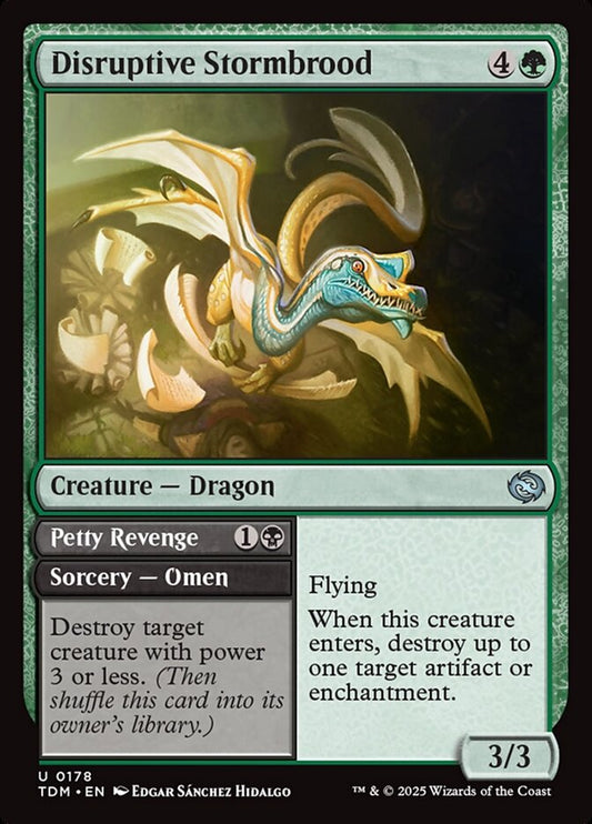 Disruptive Stormbrood // Petty Revenge - Tarkir: Dragonstorm 178