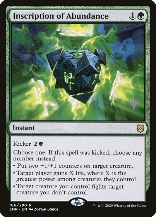 Inscription of Abundance - PZNR 186p