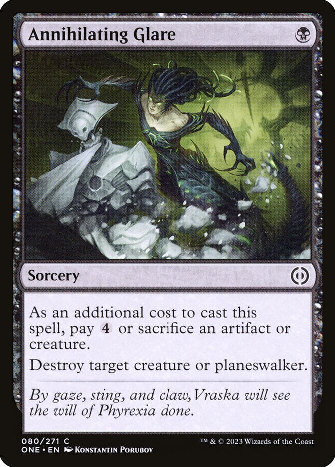 Annihilating Glare - Phyrexia: All Will Be One 80
