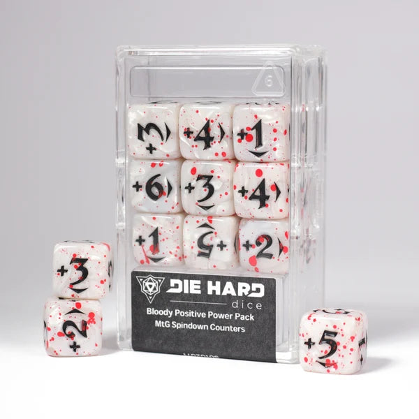 MtG Spindown Counters- Bloody Positive Power Pack - Die Hard Dice