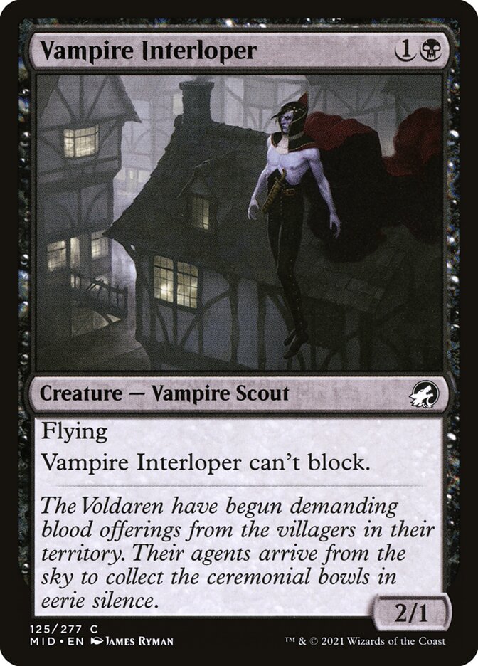 Vampire Interloper - Innistrad: Midnight Hunt 125 (Foil)