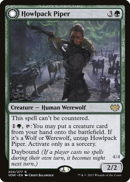 Howlpack Piper // Wildsong Howler - VOW 205  (Foil)