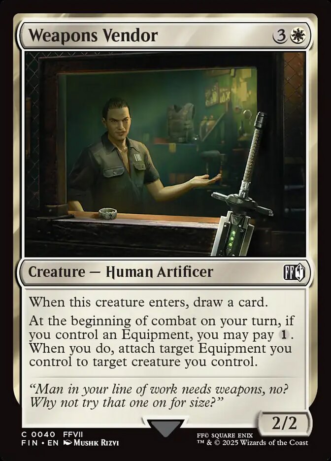 Weapons Vendor - FIN 40  (Foil)