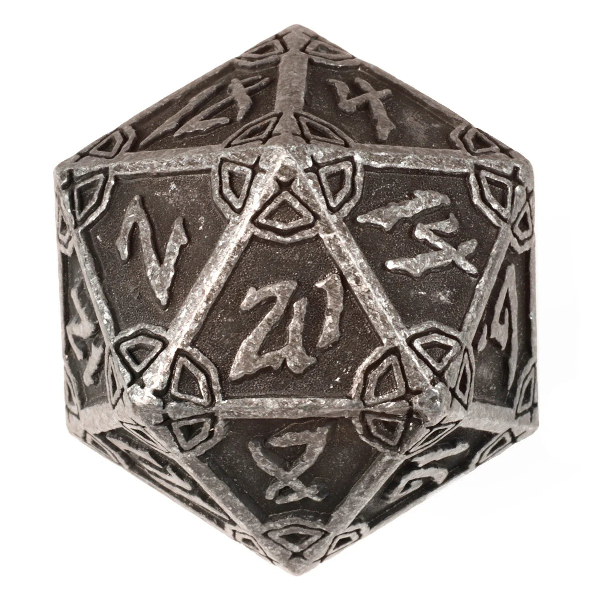 Dire d20 - Dark Iron Hexbreaker - Die Hard Dice