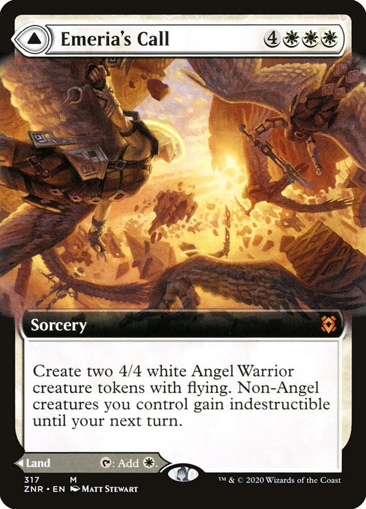 Emeria's Call // Emeria, Shattered Skyclave - Zendikar Rising 317 (Foil)