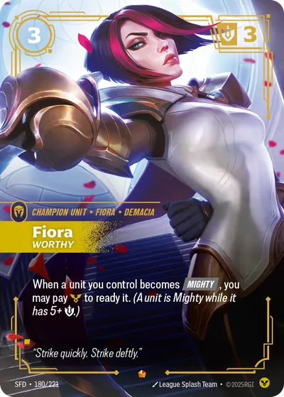 Fiora, Worthy - Spiritforged 180/221 (Foil)