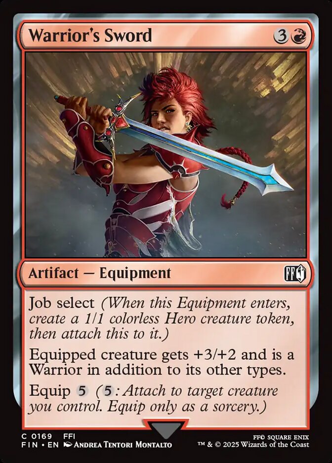 Warrior's Sword - FINAL FANTASY 169 (Foil)