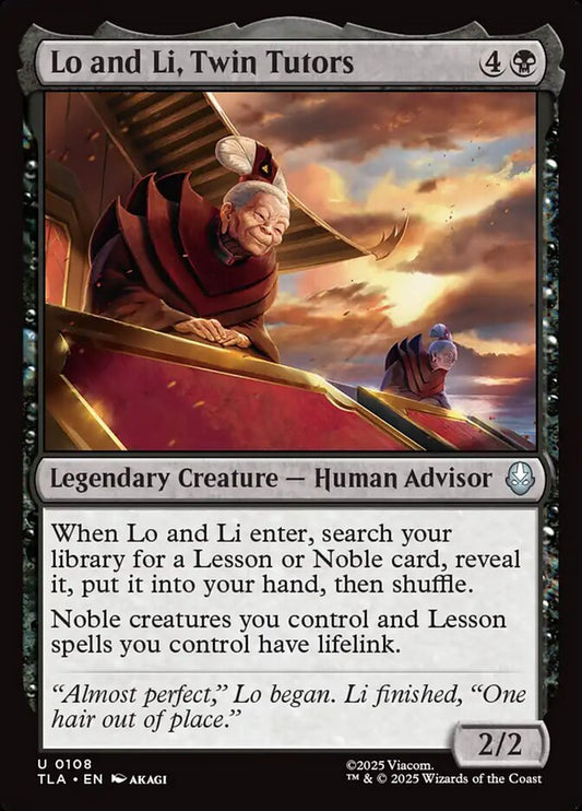 Lo and Li, Twin Tutors - TLA 108