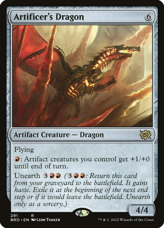 Artificer's Dragon - BRO 291  (Foil)