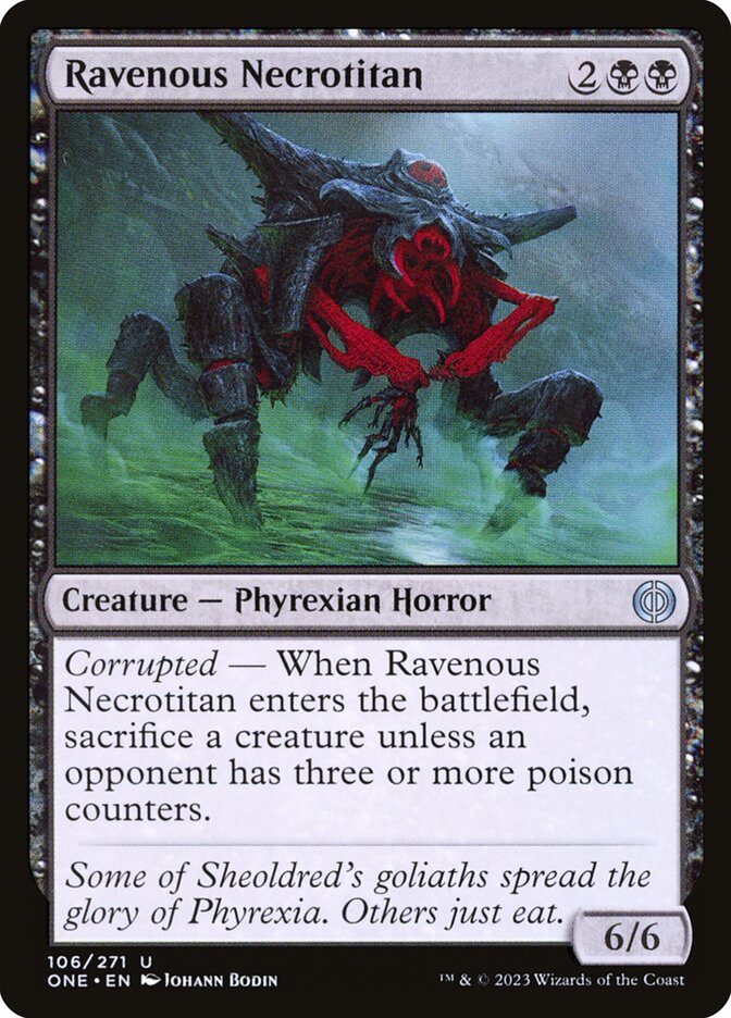 Ravenous Necrotitan - Phyrexia: All Will Be One 106 (Foil)