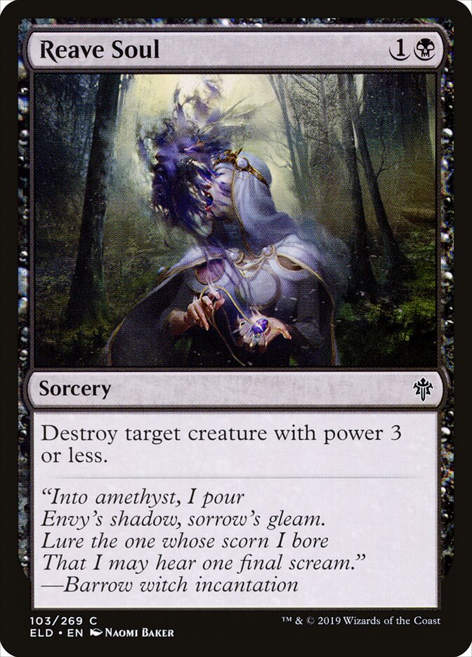 Reave Soul - Throne of Eldraine 103 (Foil)